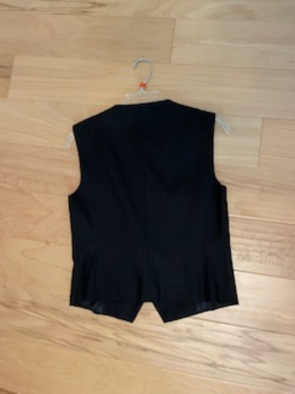Zara Black Asymmetric Buttoned Vest size S (26) - Picture 4 of 10